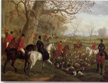 unknow artist Classical hunting fox, Equestrian and Beautiful Horses, 202. France oil painting art